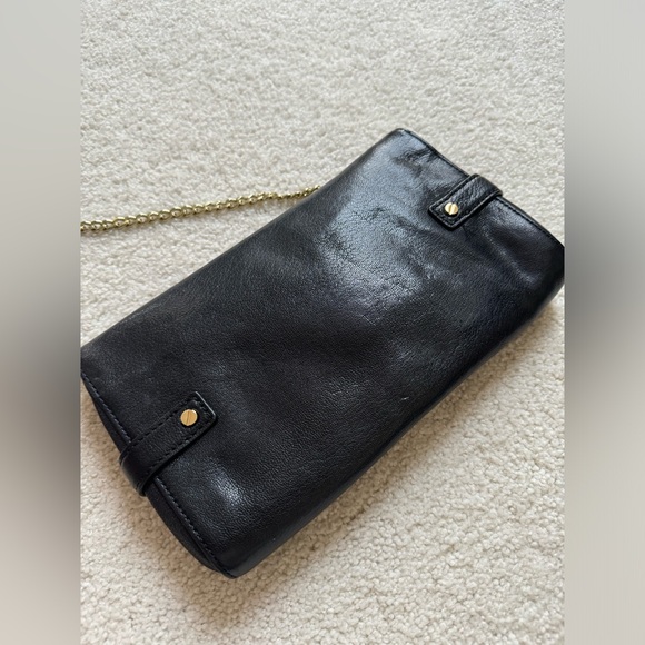 Michael Kors black leather shoulder bag with gold chain and hardware - Picture 10 of 16